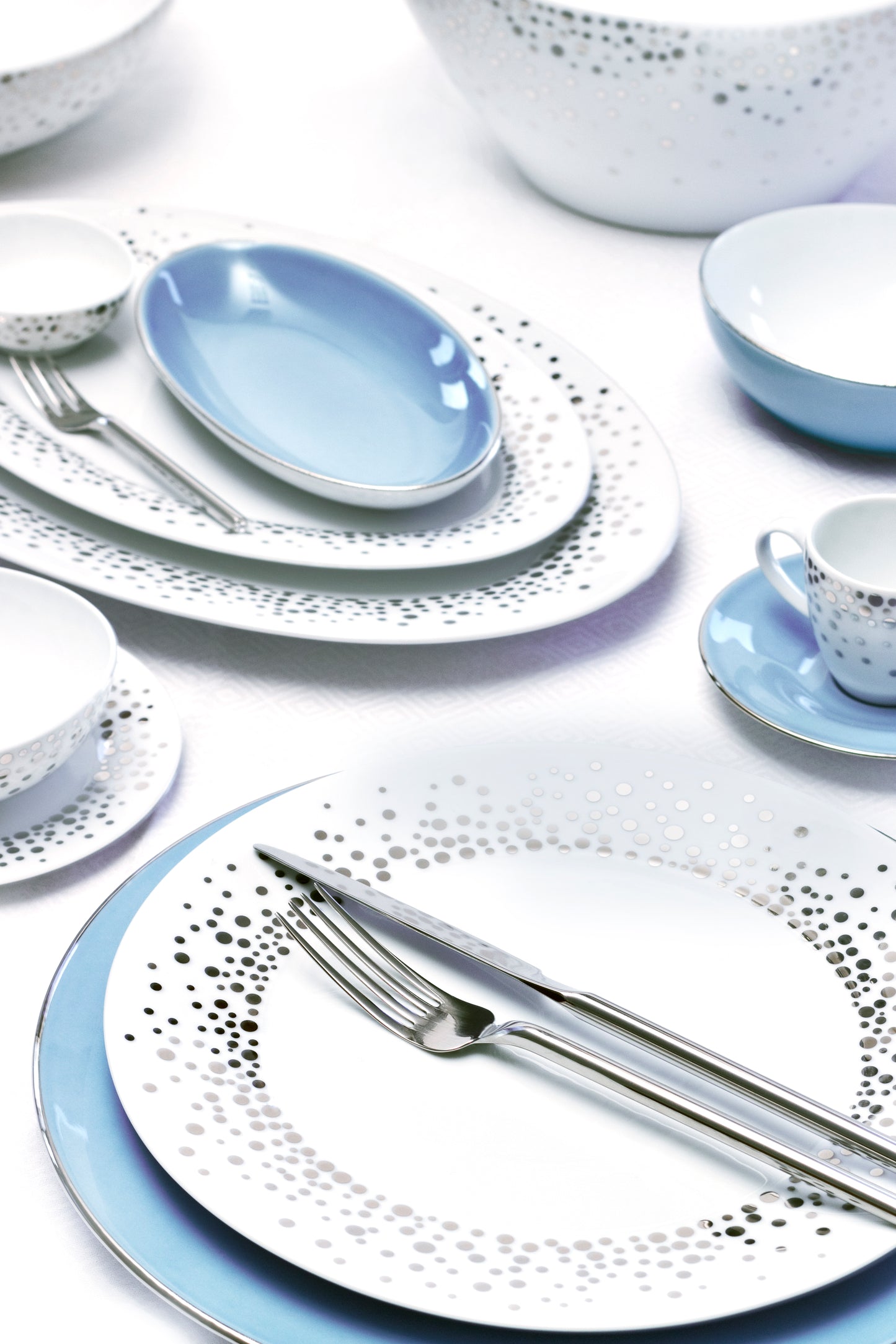 Silver Rain Oval Pickle Dish