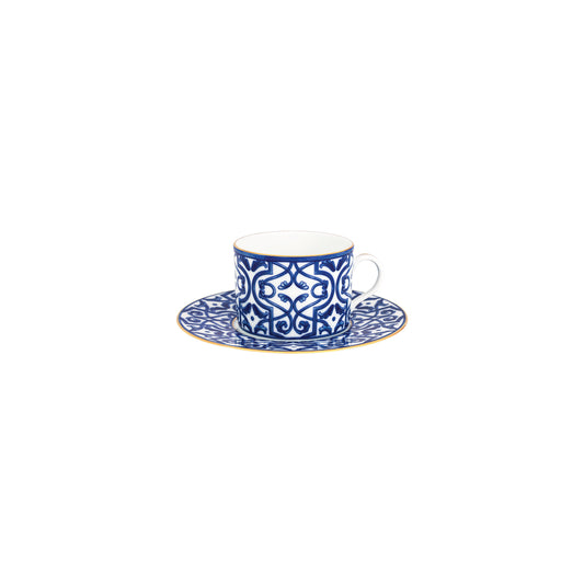 Blue Legacy Tea Cup + Saucer (Set of 4)