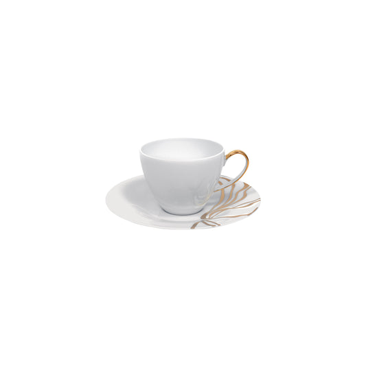 Fiume D'Oro Espresso Cup + Saucer (Set of 4)