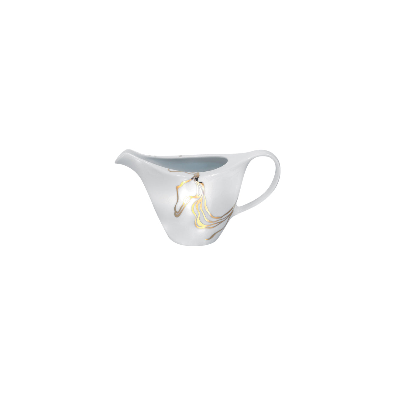 gold porcelain creamer