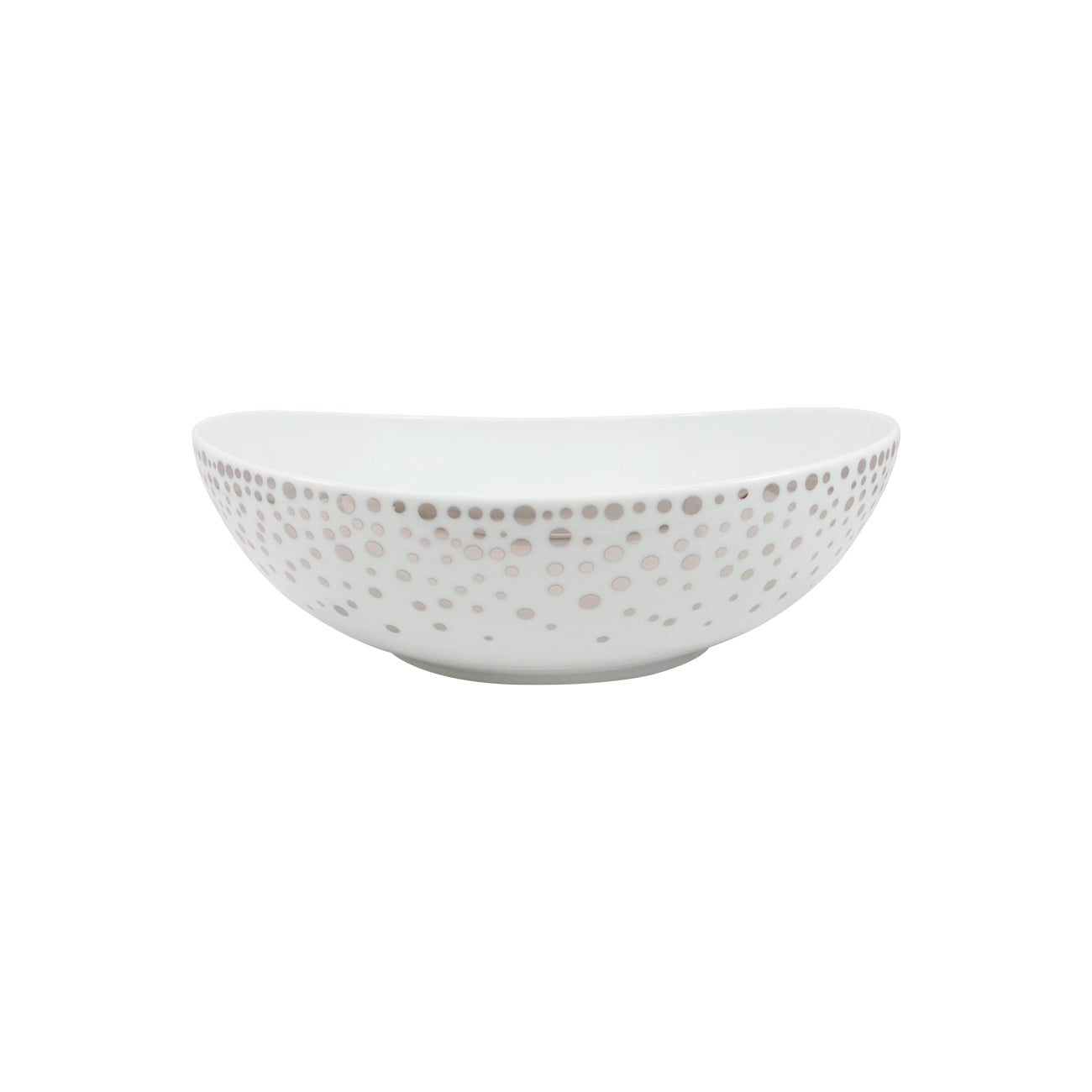 Silver Rain Large Salad Bowl