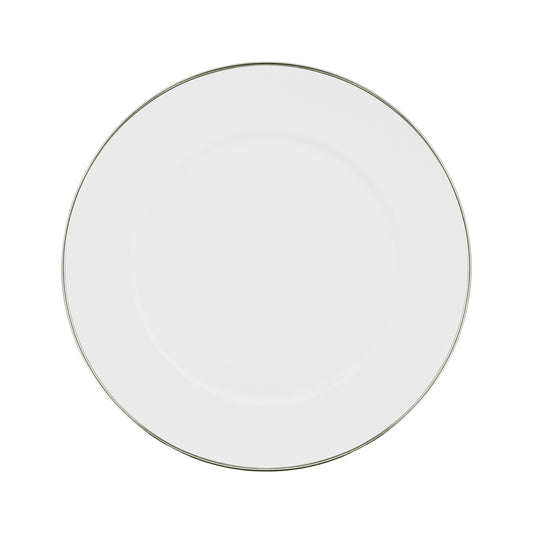 Silver Rimmed Charger Plate