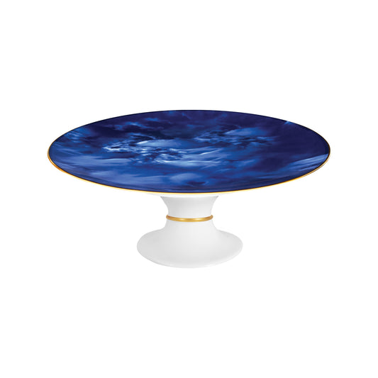 blue malachite porcelain cakestand