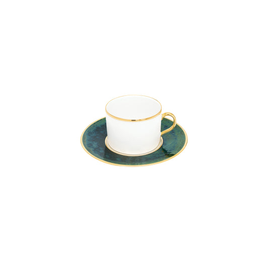 Lush Forest Tea Cup + Saucer (Set of 4)