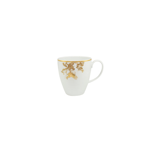 gold porcelain mug