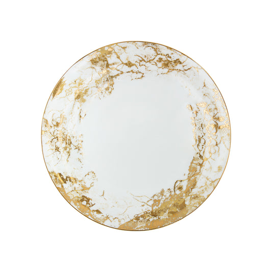 gold porcelain dinner plate
