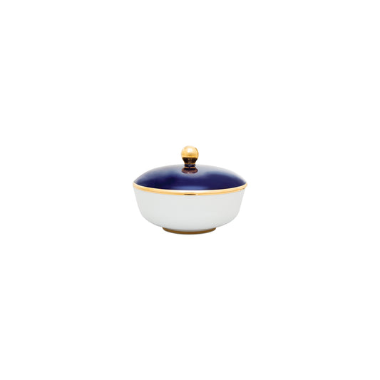 Blue Fire Accent Bowl with Lid