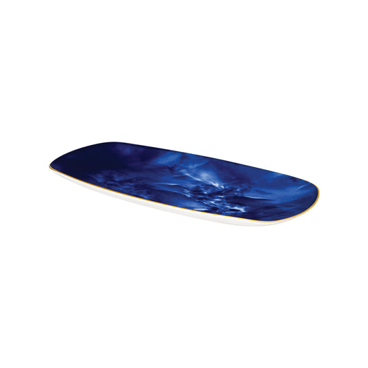 blue malachite porcelain platter