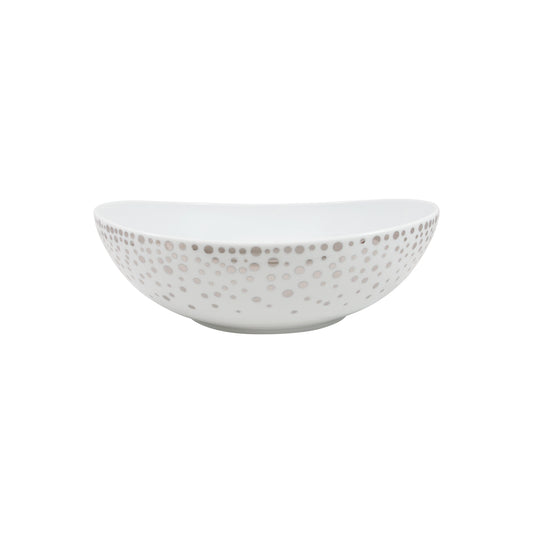 Silver Rain Large Salad Bowl