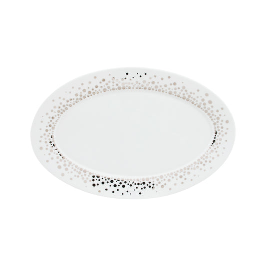 Silver Rain Small Oval Platter